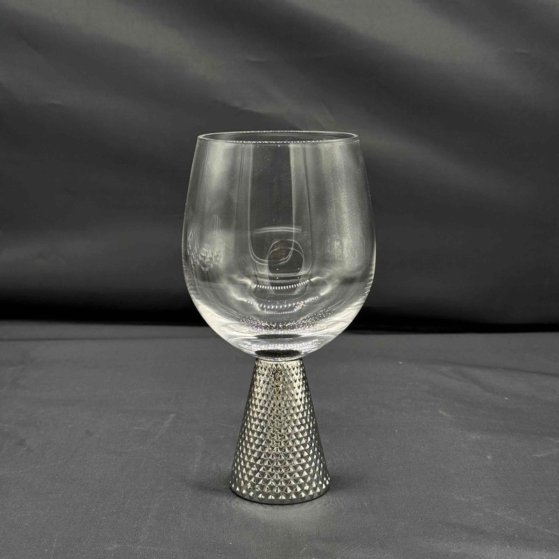 kualitas Electroplate Diamond Base Wine Glass Set pabrik