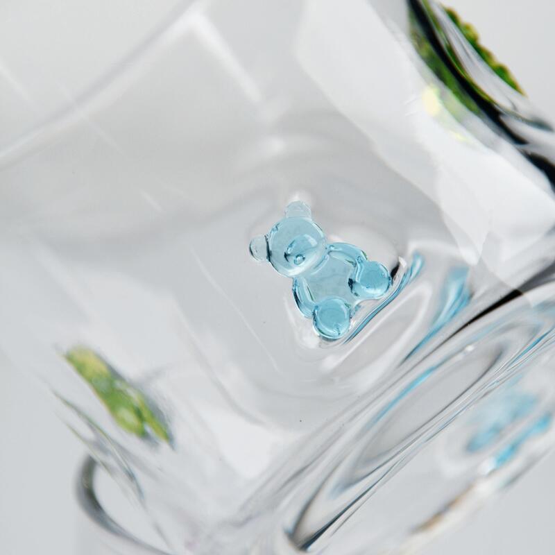 kualitas Gelas Kaca Beruang Gummy Tiup Tangan, Gelas Tumbler Bening 400ml Dengan Beruang Berwarna-warni Lucu, Gelas Jus Wiski Seru Untuk Anak-anak Dewasa, Hadiah Barware Lucu pabrik