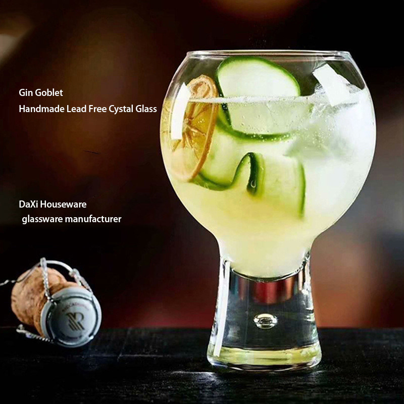 kualitas Heavy Duty Crystal Martini Glasses pabrik