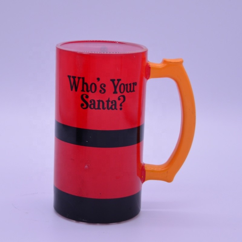 kualitas Color Decorated Steins Customize Handpainted Glass Beer Mug pabrik