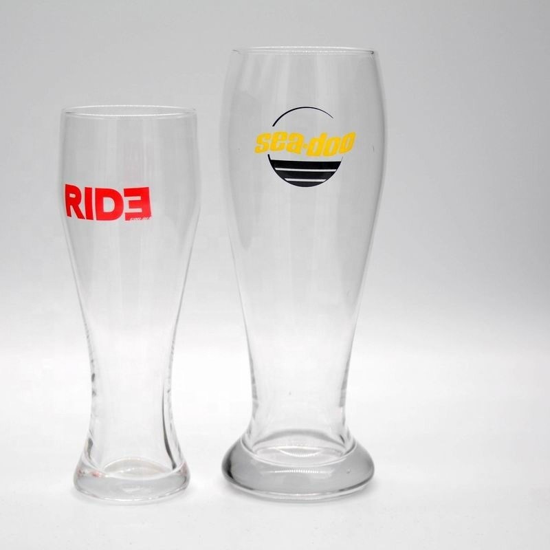 kualitas Customized Color Logo Germany Pilsner Craft Beer Glasses pabrik
