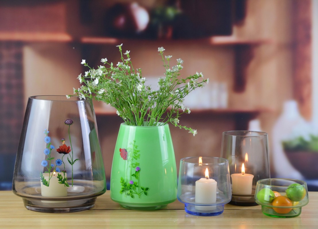 kualitas Handblown Vintage Tall Crystal Vases For Centerpieces pabrik