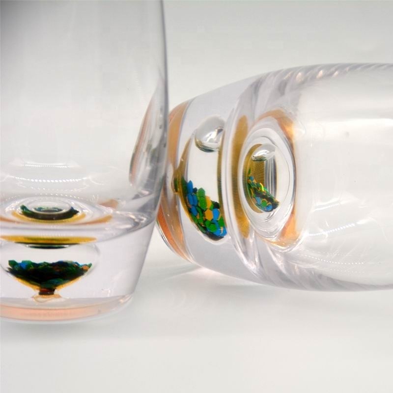 kualitas Heavy Bottom Crystal Whiskey Glasses pabrik