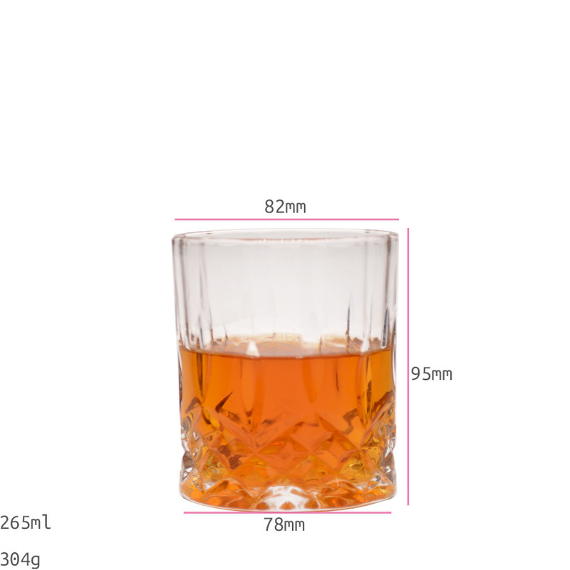 kualitas Old Fashioned Lead Free Embossed 10 Oz Whiskey Glasses , Whiskey Tasting Glasses pabrik