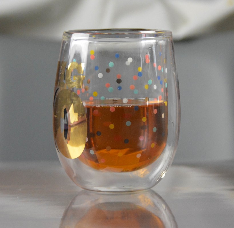 kualitas High Borosilicate Double Wall Handmade Whiskey Glass pabrik