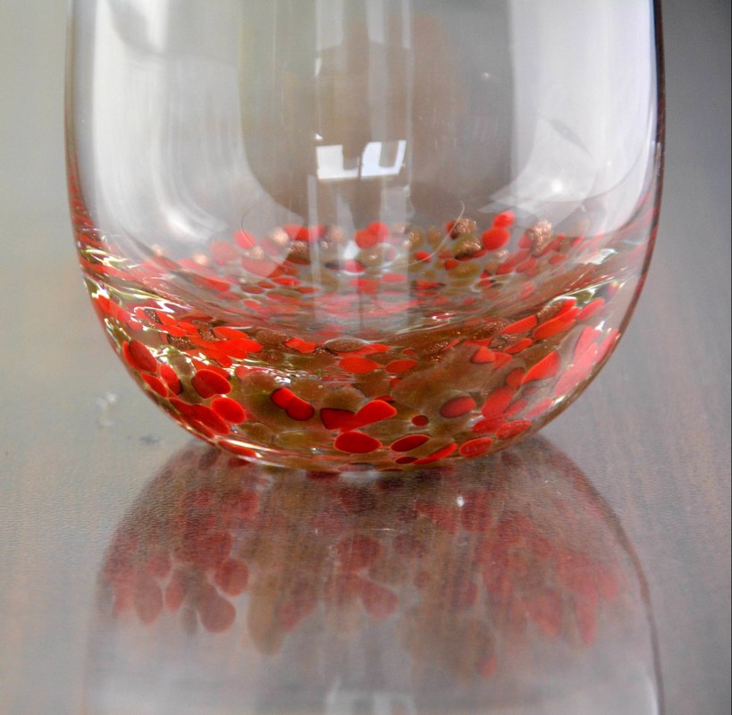 kualitas Gold Stone Bottom Glass SGS 300ml Handmade Whiskey Glass pabrik