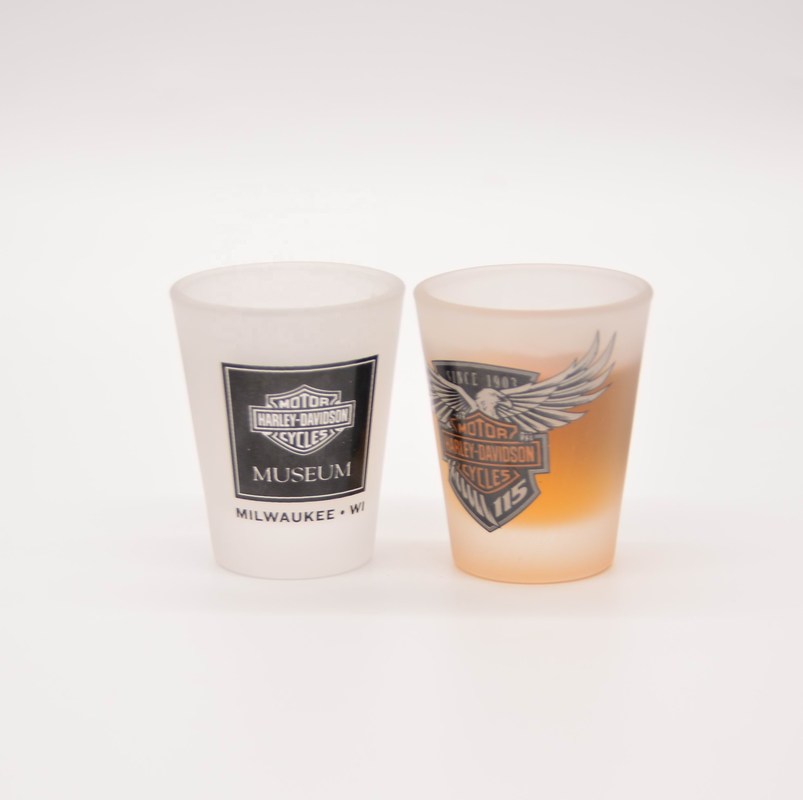kualitas 1.5oz Frosted High End Unique Shot Glasses For Liquor pabrik