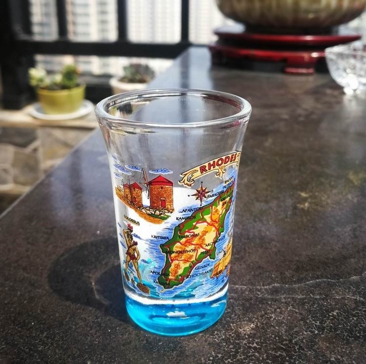 kualitas Logo Printed Clear  Unique Shot Glasses With Color Decal pabrik