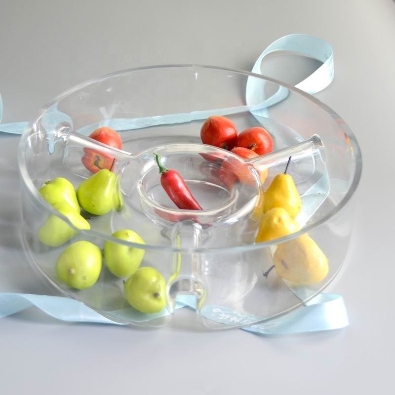 kualitas Handmade Glass Fruit Plate pabrik