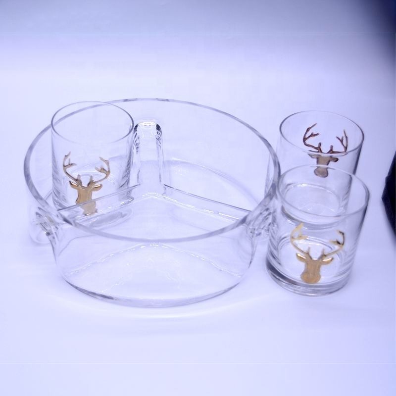 kualitas Handmade Glass Fruit Plate pabrik