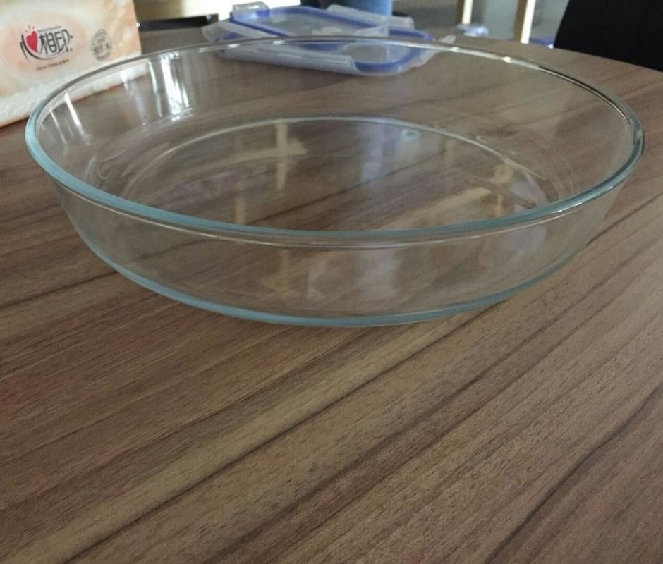 kualitas Heat Resistant Borosilicate Round Charger Plates For Micwave pabrik