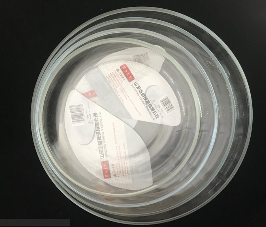 kualitas Heat Resistant Borosilicate Round Charger Plates For Micwave pabrik