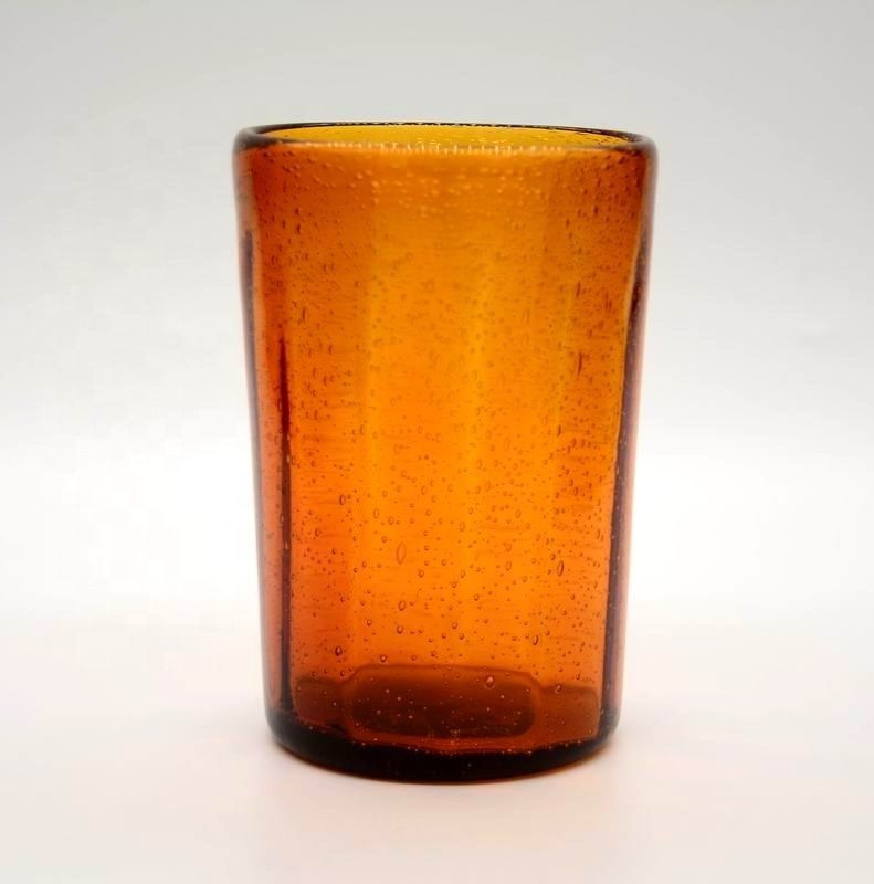 kualitas Round Thicker Wall Mexican Bubble Crystal Cocktail Glasses pabrik