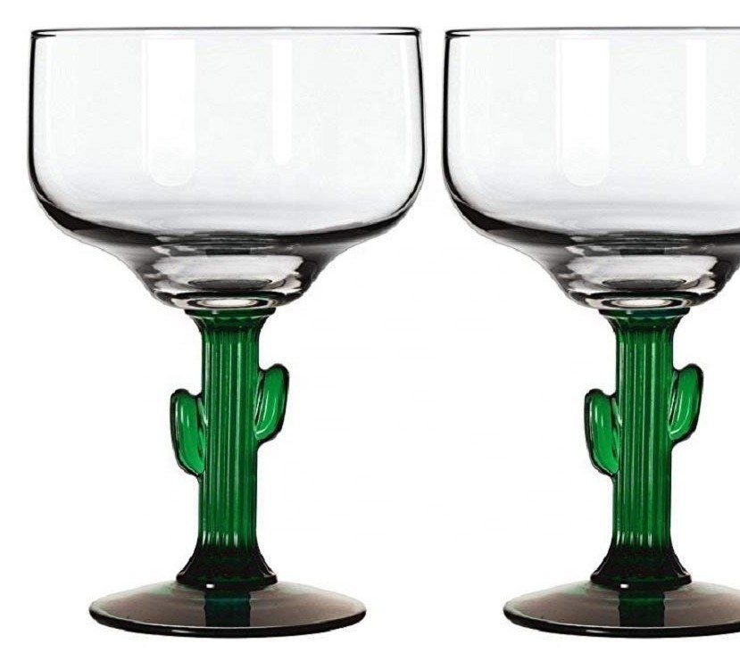 kualitas Ins Cactus Plant Stemed Round Vintage Martini Glasses pabrik