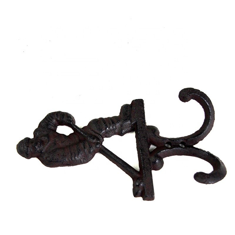 kualitas Ice Hockey Rustic Cast Iron Coat Hooks Cast Iron Crafts pabrik