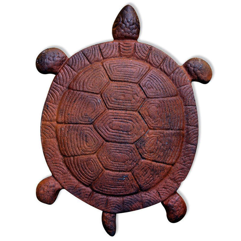 kualitas Turtle Metal Stepping Stone Cast Iron Crafts For Garden pabrik