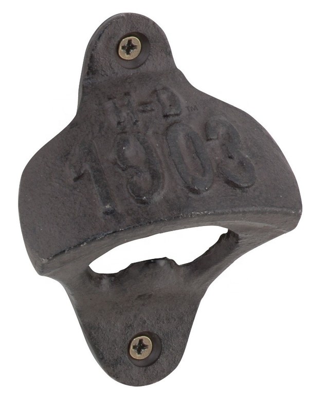kualitas Wall Mount Iron Bottle Opener Cast Iron Crafts For Bar Club pabrik