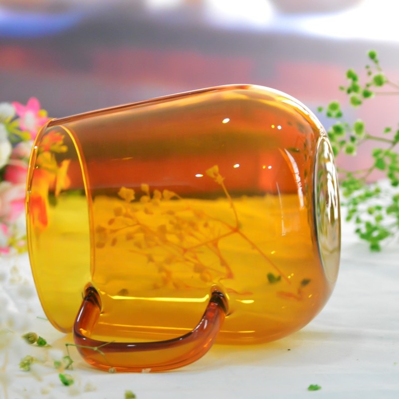 kualitas Colored High Borosilicate Tumbler Drinking Glasses pabrik