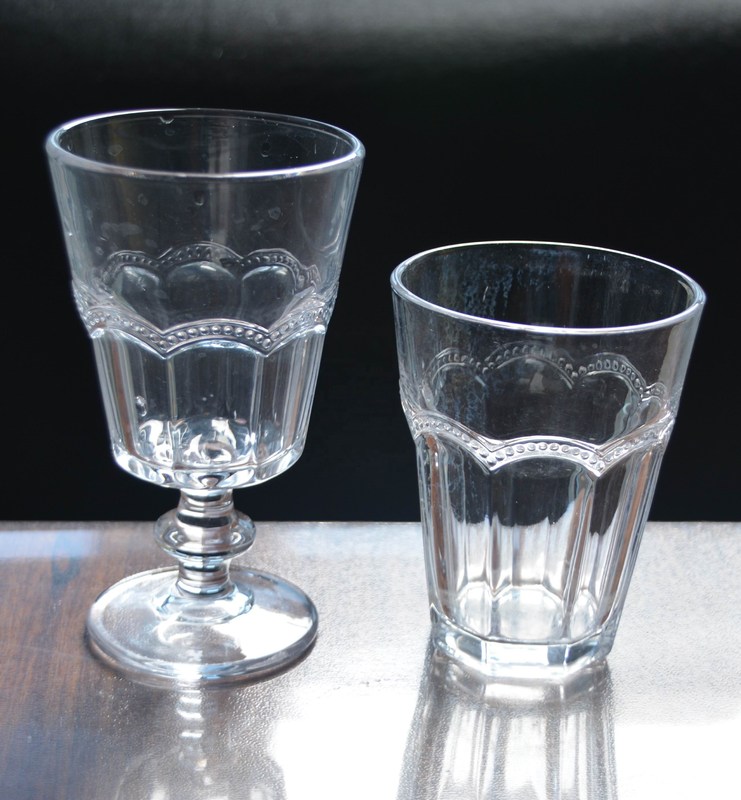 kualitas Stemless Embossed Multiple Tangent 10 Oz Glass Tumbler pabrik