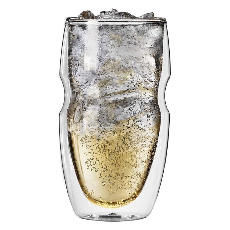 kualitas Personalize Borosilicate Double Wall Tumbler Drinking Glasses pabrik