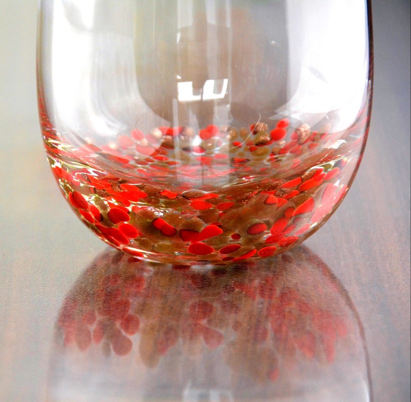 kualitas Red Stars Bottomed Creative Macadam Tumbler Drinking Glasses pabrik