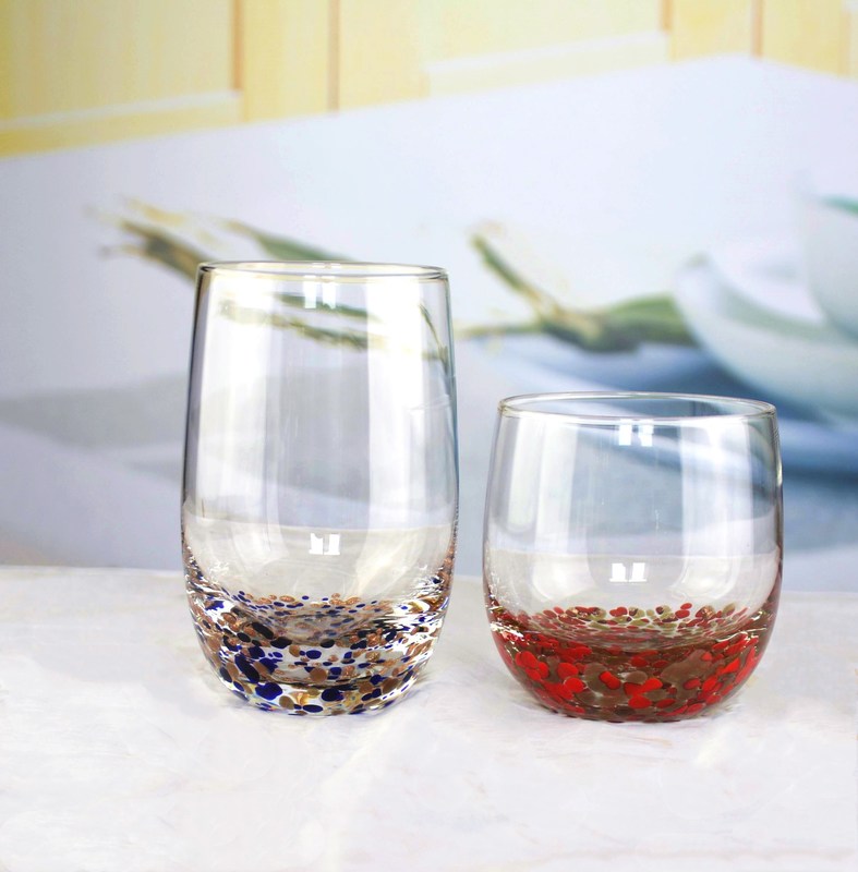 kualitas Red Stars Bottomed Creative Macadam Tumbler Drinking Glasses pabrik