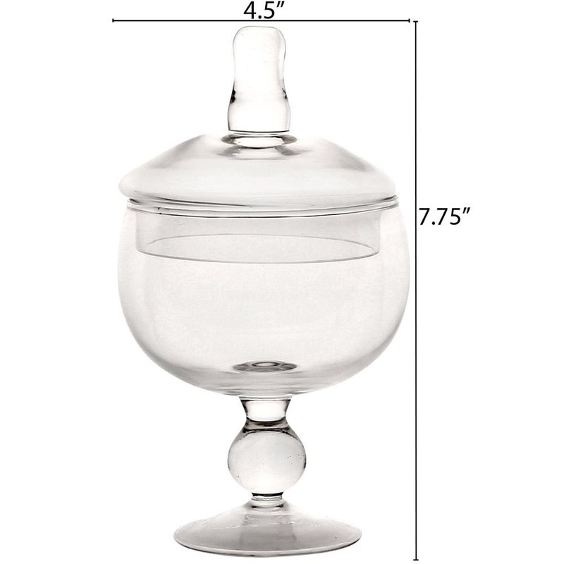 kualitas Multipurpose Set Of 3 Clear Glass Jars For Kitchen pabrik