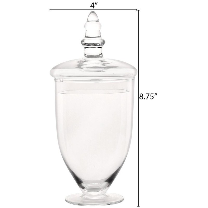 kualitas Multipurpose Set Of 3 Clear Glass Jars For Kitchen pabrik