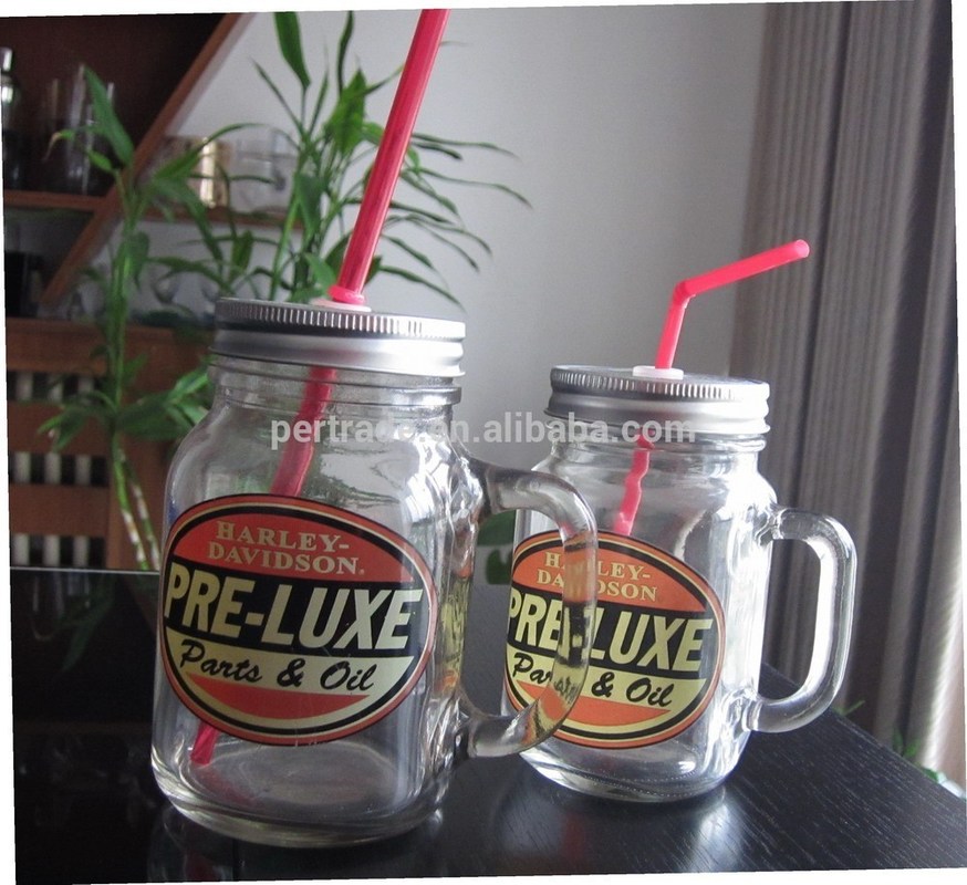 kualitas Color Diamonds Fonts Handpainted Glass Container For Kitchen pabrik