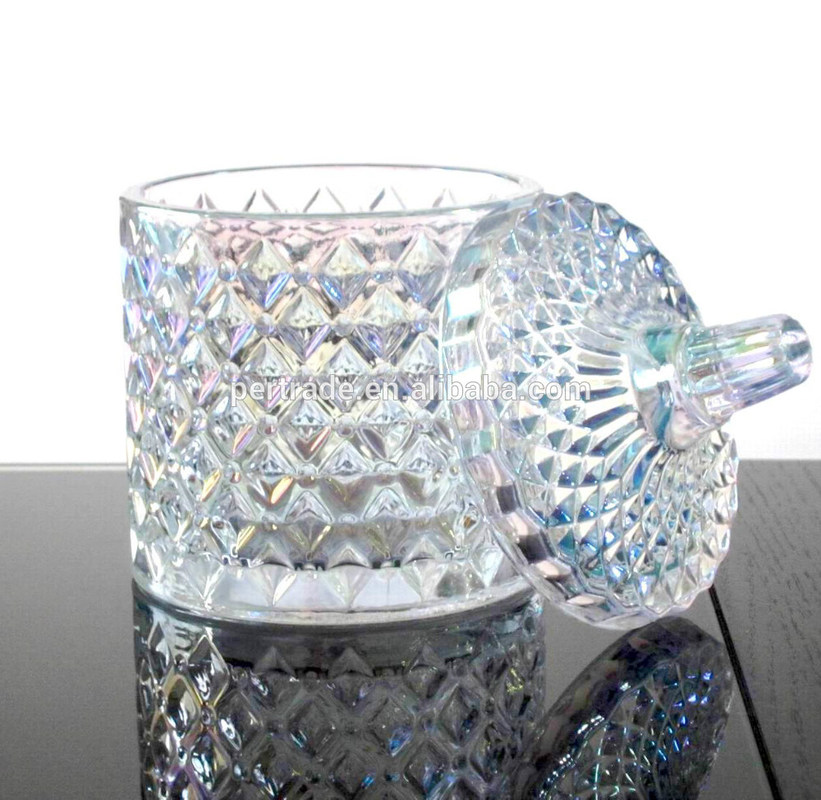 kualitas Glass Storage Jars With Lid For Wax pabrik