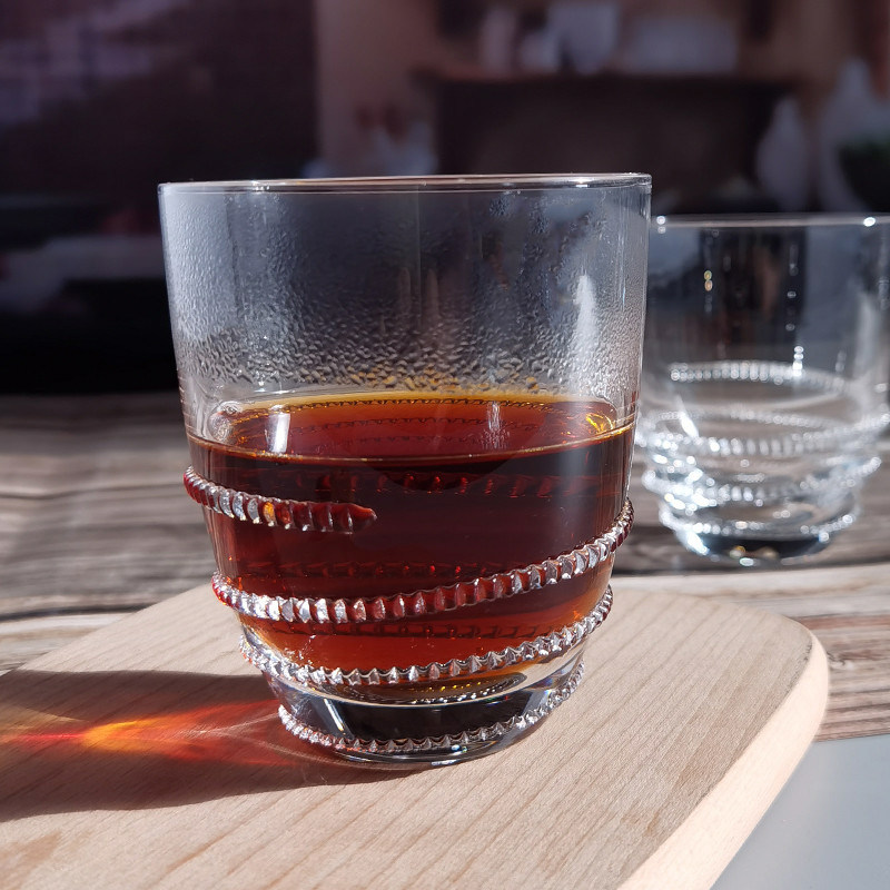 kualitas Creative Hemp Rope Winding Tumbler Drinking Glasses Lead Free pabrik