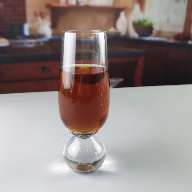 kualitas Ball Stemmed Lead Free Crystal Highball Tumblers For Champagne pabrik