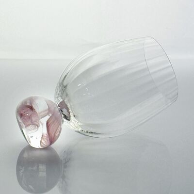 kualitas High Clarity Pink Cloud Crystal Wine Glass Set Designed for in Restaurants Bars and Wine Tasting Events Offering Superior Presentation pabrik