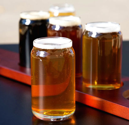 kualitas 250ml Customize Craft Beer Glasses With Logo Printing pabrik