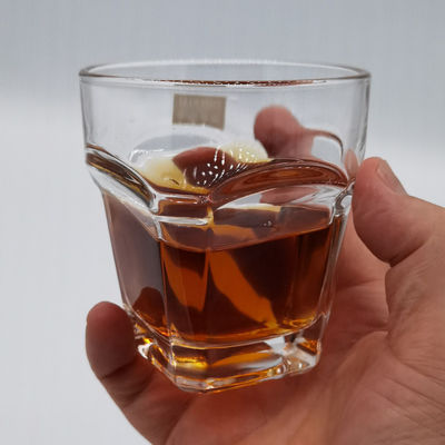 kualitas Transparent Square Bottom 10 Oz Whiskey Glasses For Home pabrik