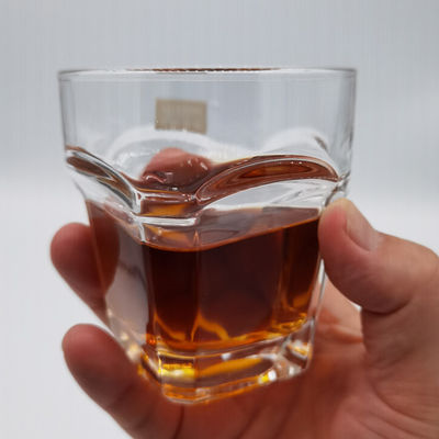 kualitas Transparent Square Bottom 10 Oz Whiskey Glasses For Home pabrik