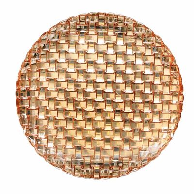 kualitas Glass Charger Platesm For Wedding pabrik