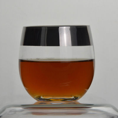 kualitas Round Handmade Whiskey Glass pabrik