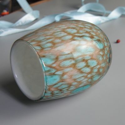 kualitas Turquoise Solid Color Votive Glass Candle Holders pabrik