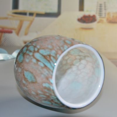 kualitas Turquoise Solid Color Votive Glass Candle Holders pabrik