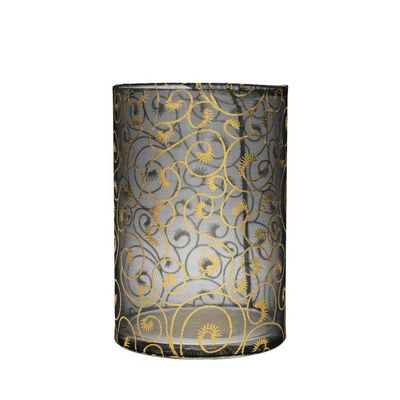 kualitas Decorative Handmade Silk Sleeve Coat Cylinder Candle Holders pabrik