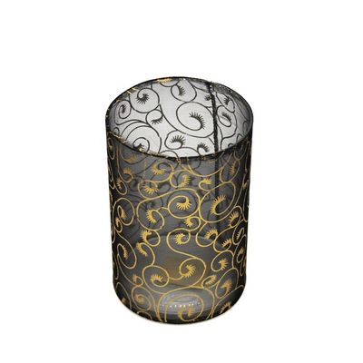 kualitas Decorative Handmade Silk Sleeve Coat Cylinder Candle Holders pabrik