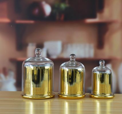 kualitas Frost Glass Candle Holders , Glass Cylinder Candle Holders For Holiday Decoration pabrik