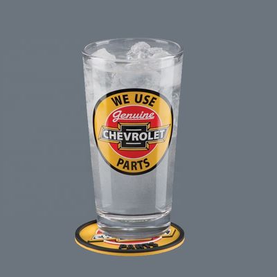 kualitas Tall Giant 20 Oz Pint Craft Beer Glasses With Color Decal pabrik