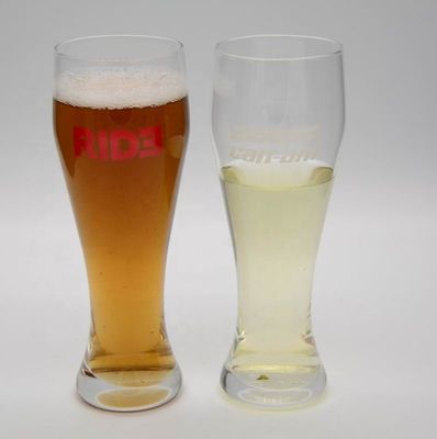 kualitas Customized Color Logo Germany Pilsner Craft Beer Glasses pabrik