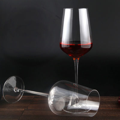 kualitas Hand Blowned Thin Wall Lead Free Crystal Wine Glass pabrik