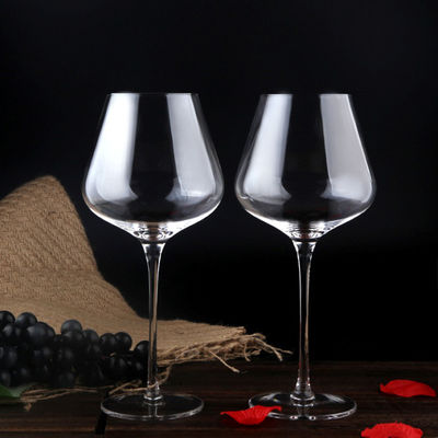 kualitas Hand Blowned Thin Wall Lead Free Crystal Wine Glass pabrik