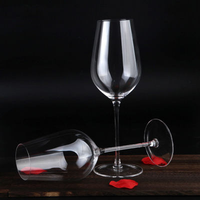 kualitas Hand Blowned Thin Wall Lead Free Crystal Wine Glass pabrik