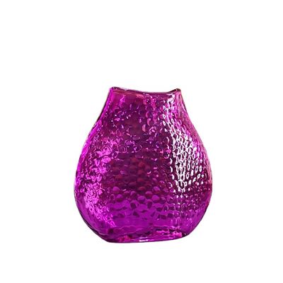 kualitas Home Decoration 8" Fish Style Vintage Pink Glass Vase pabrik