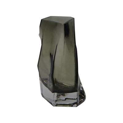 kualitas 3 Size Warped Grey Color Tall Centerpiece Vases pabrik